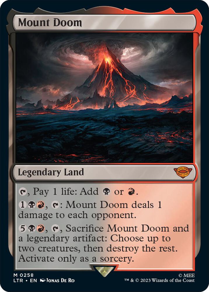 Mount Doom - Universes Beyond: The Lord of the Rings: Tales of Middle-earth (LTR) NM