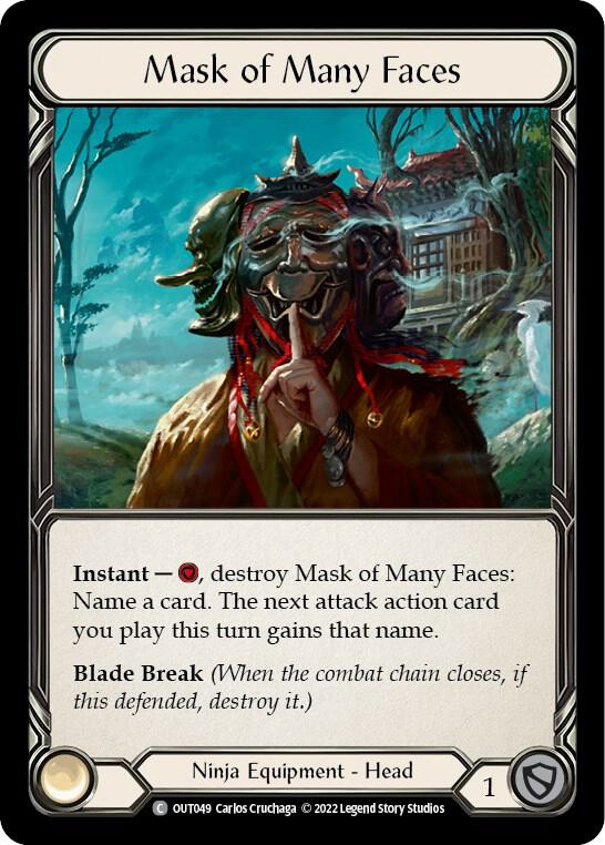 Mask of Many Faces - Outsiders (OUT) NM *Cold Foil*
