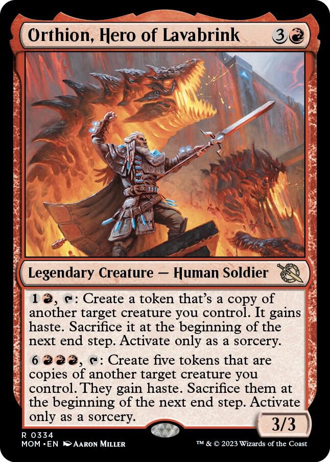 Orthion, Hero of Lavabrink - March of the Machine (MOM) NM