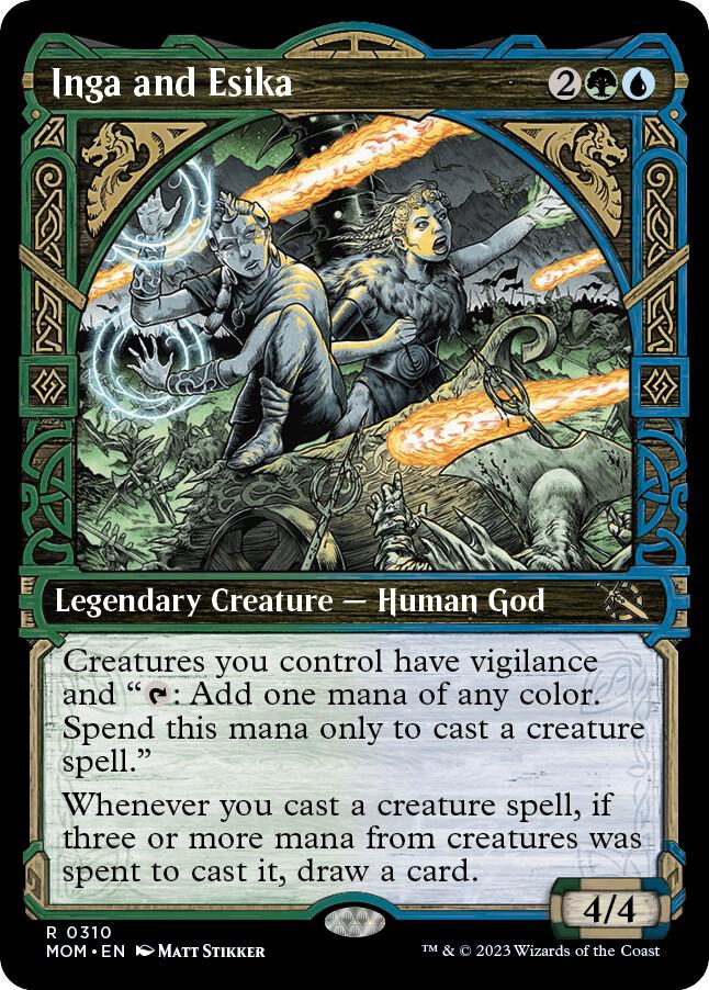 Inga and Esika (Showcase) - March of the Machine (MOM) NM *FOIL*