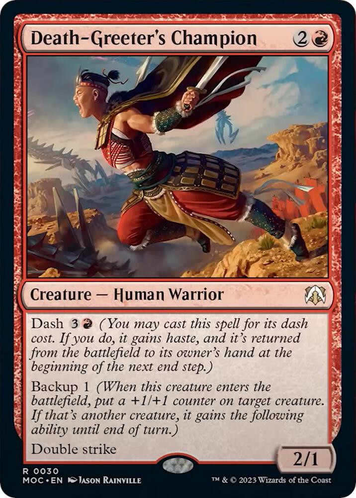 Death-Greeter's Champion - Commander: March of the Machine (MOC) NM
