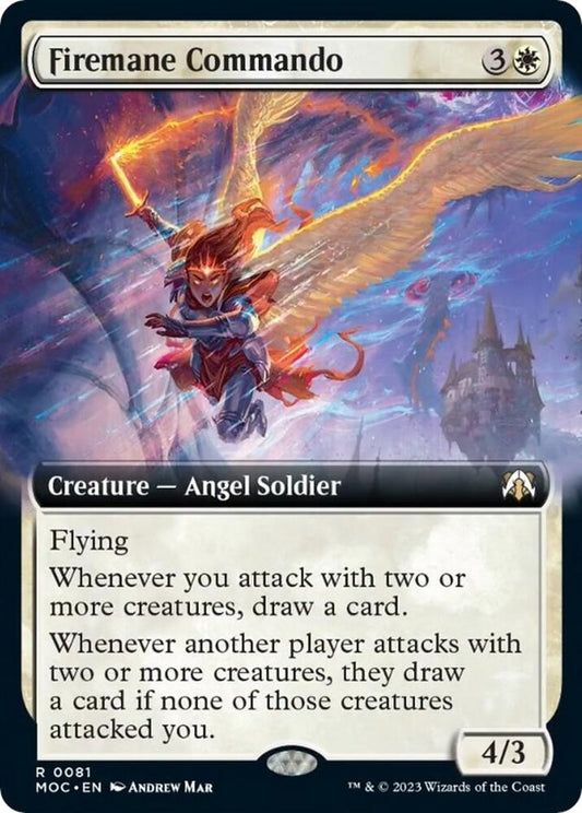 Firemane Commando (Extended Art) - Commander: March of the Machine (MOC) NM *FOIL*