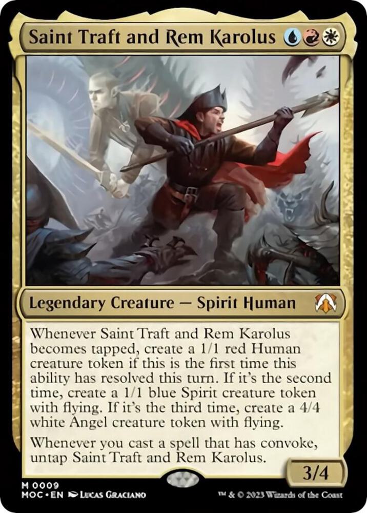 Saint Traft and Rem Karolus - Commander: March of the Machine (MOC) *FOIL*