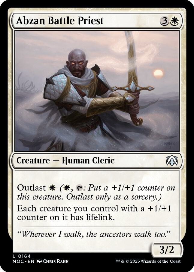Abzan Battle Priest - Commander: March of the Machine (MOC) LP