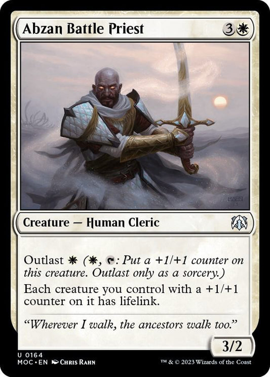 Abzan Battle Priest - Commander: March of the Machine (MOC) LP
