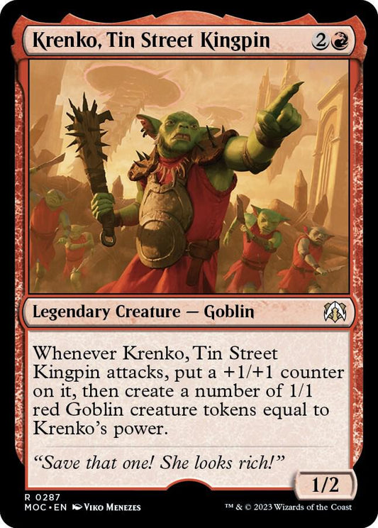 Krenko, Tin Street Kingpin - Commander: March of the Machine (MOC) NM