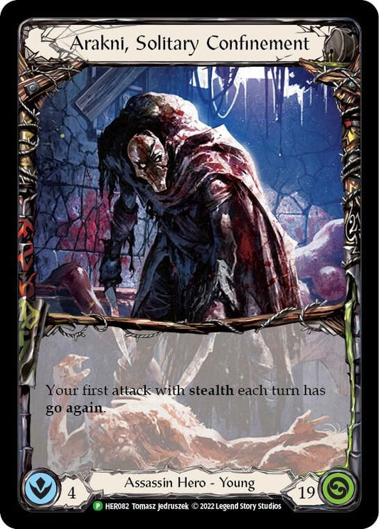 Arakni, Solitary Confinement - HER082 - Flesh and Blood: Promo Cards (PR) NM *Rainbow Foil*