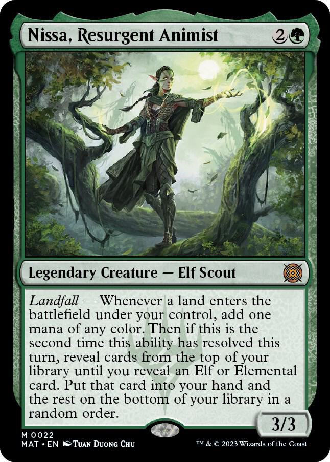 Nissa, Resurgent Animist - March of the Machine: The Aftermath (MAT) NM *FOIL*