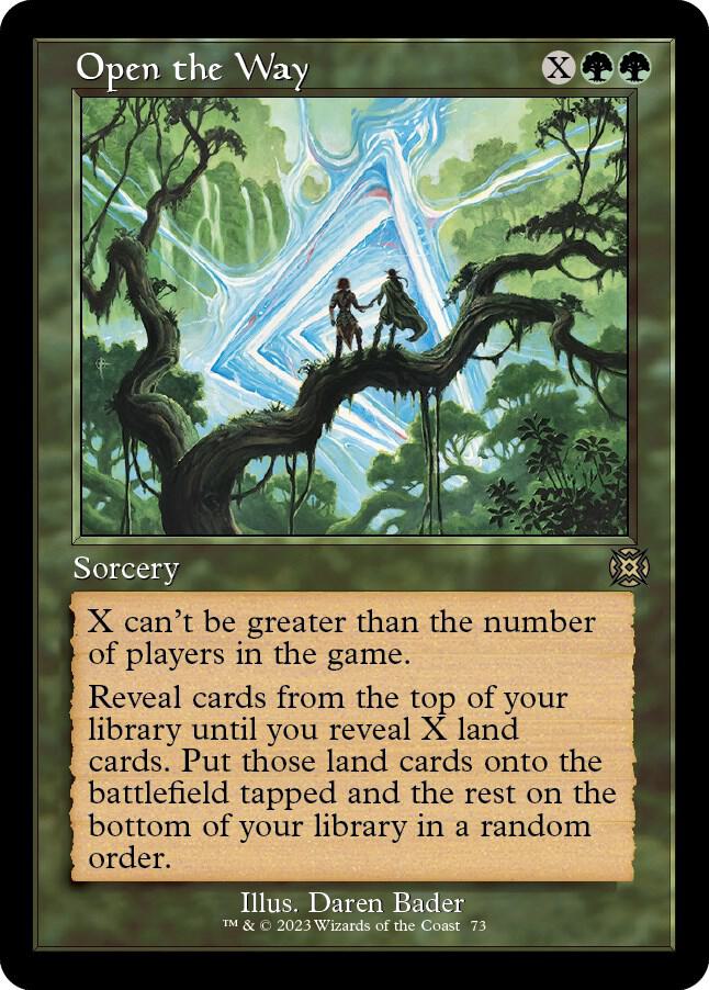 Open the Way (Retro Frame) - March of the Machine: The Aftermath (MAT) NM *FOIL*