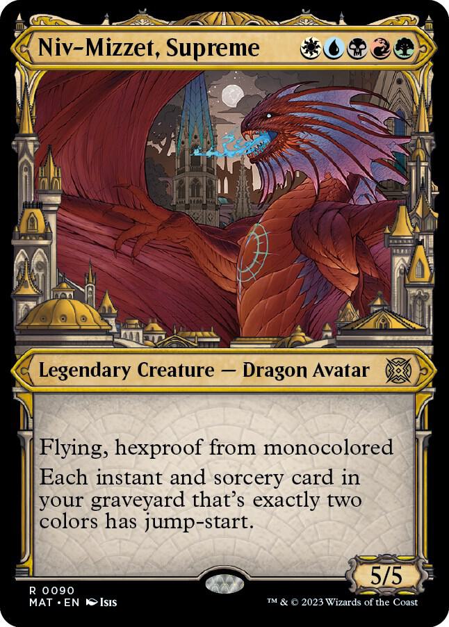 Niv-Mizzet, Supreme (Showcase) - March of the Machine: The Aftermath (MAT) NM *FOIL*