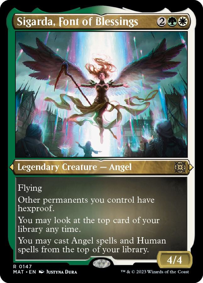 Sigarda, Font of Blessings (Foil Etched) - March of the Machine: The Aftermath (MAT) NM *FOIL*