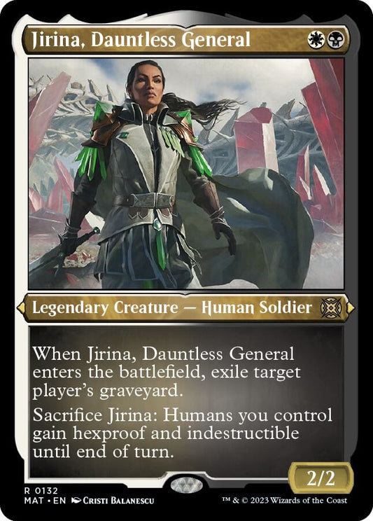 Jirina, Dauntless General (Foil Etched) - March of the Machine: The Aftermath (MAT) NM *FOIL*