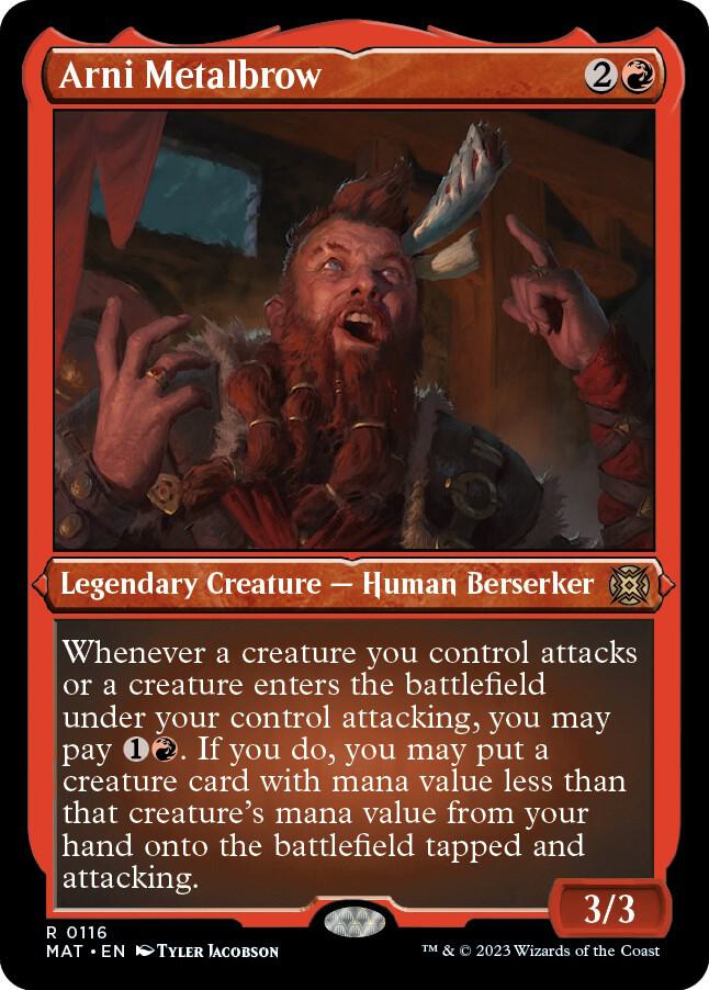 Arni Metalbrow (Foil Etched) - March of the Machine: The Aftermath (MAT) NM *FOIL*