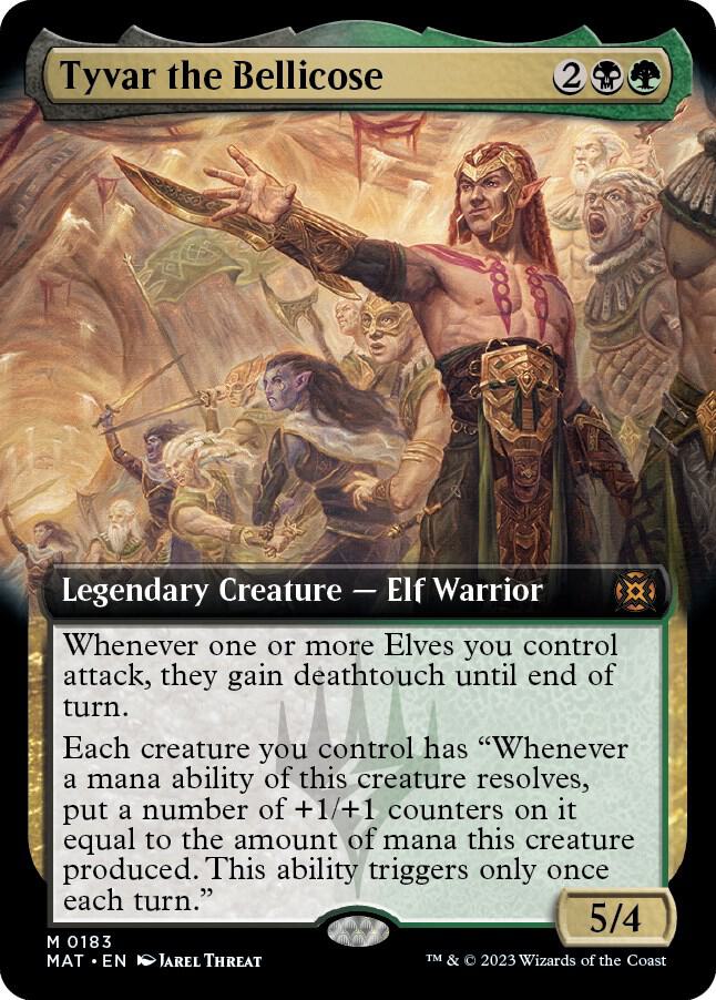 Tyvar the Bellicose (Extended Art) - March of the Machine: The Aftermath (MAT) NM *FOIL*