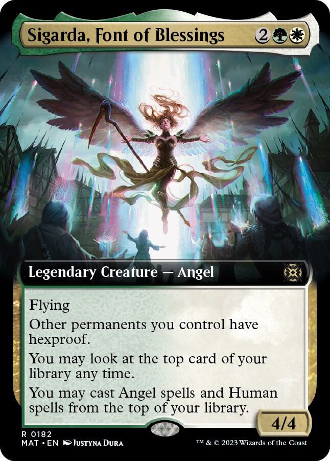 Sigarda, Font of Blessings (Extended Art) - March of the Machine: The Aftermath (MAT) NM