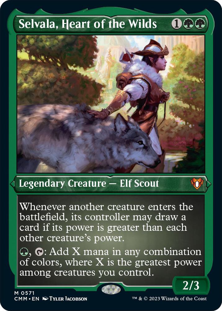 Selvala, Heart of the Wilds (Foil Etched) - Commander Masters (CMM) NM *FOIL*