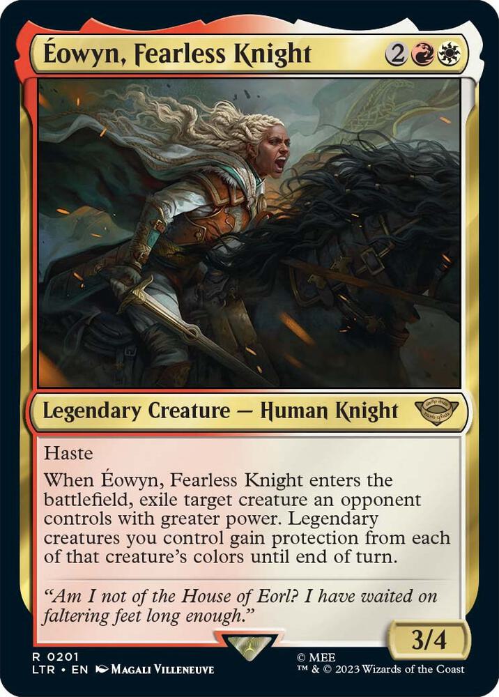 Eowyn, Fearless Knight - Universes Beyond: The Lord of the Rings: Tales of Middle-earth (LTR) LP *FOIL*