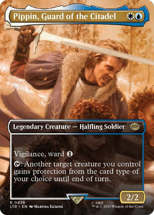 Pippin, Guard of the Citadel (Borderless) - Universes Beyond: The Lord of the Rings: Tales of Middle-earth (LTR) NM *FOIL*