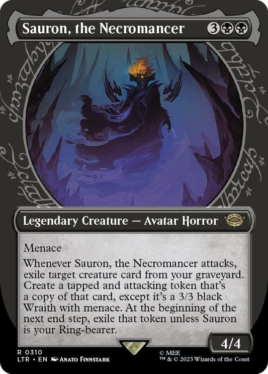 Sauron, the Necromancer (Showcase) - Universes Beyond: The Lord of the Rings: Tales of Middle-earth (LTR) NM
