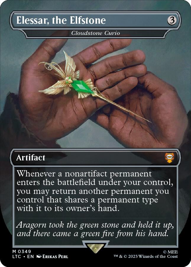 Elessar, the Elfstone - Cloudstone Curio - Commander: The Lord of the Rings: Tales of Middle-earth (LTC) NM