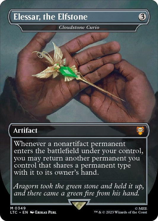 Elessar, the Elfstone - Cloudstone Curio - Commander: The Lord of the Rings: Tales of Middle-earth (LTC) NM