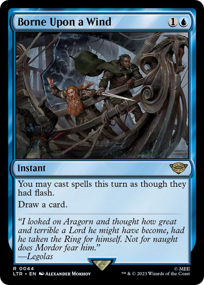 Borne Upon a Wind - Universes Beyond: The Lord of the Rings: Tales of Middle-earth (LTR) NM