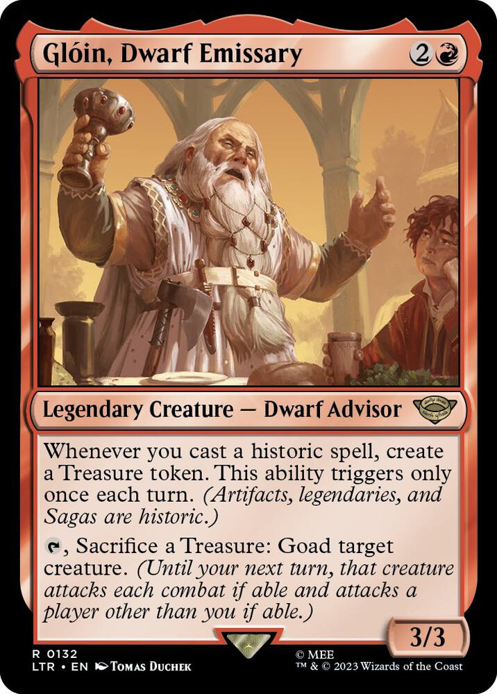 Gloin, Dwarf Emissary - Universes Beyond: The Lord of the Rings: Tales of Middle-earth (LTR) NM