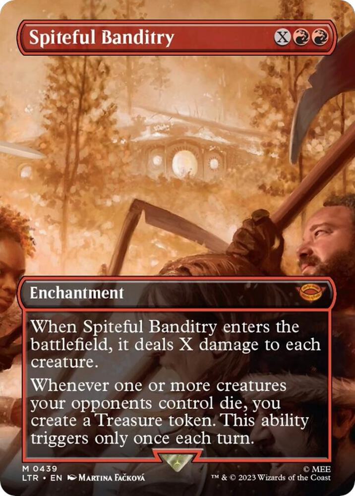 Spiteful Banditry (Borderless) - Universes Beyond: The Lord of the Rings: Tales of Middle-earth (LTR) NM