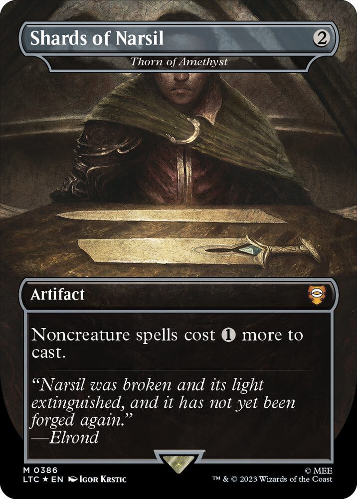 Shards of Narsil - Thorn of Amethyst (Surge Foil) - Commander: The Lord of the Rings: Tales of Middle-earth (LTC) NM *FOIL*