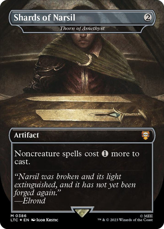 Shards of Narsil - Thorn of Amethyst (Surge Foil) - Commander: The Lord of the Rings: Tales of Middle-earth (LTC) NM *FOIL*