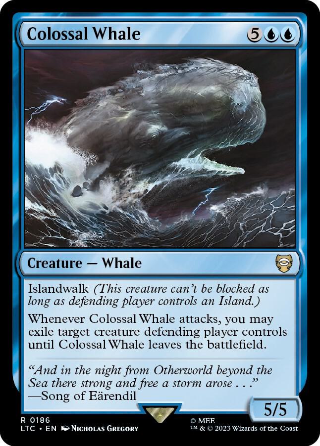 Colossal Whale - Commander: The Lord of the Rings: Tales of Middle-earth (LTC) NM