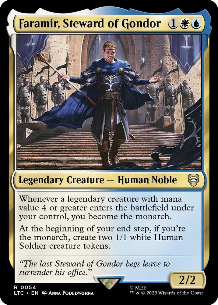 Faramir, Steward of Gondor - Commander: The Lord of the Rings: Tales of Middle-earth (LTC) NM