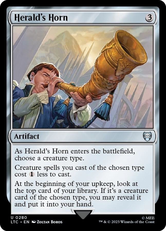 Herald's Horn - Commander: The Lord of the Rings: Tales of Middle-earth (LTC) NM