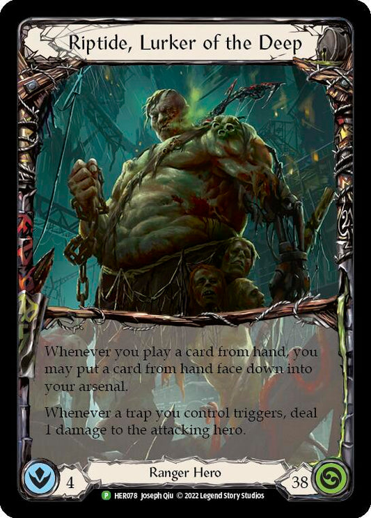 Riptide, Lurker of the Deep - HER078 - Flesh and Blood: Promo Cards (PR) Cold Foil NM *FOIL*