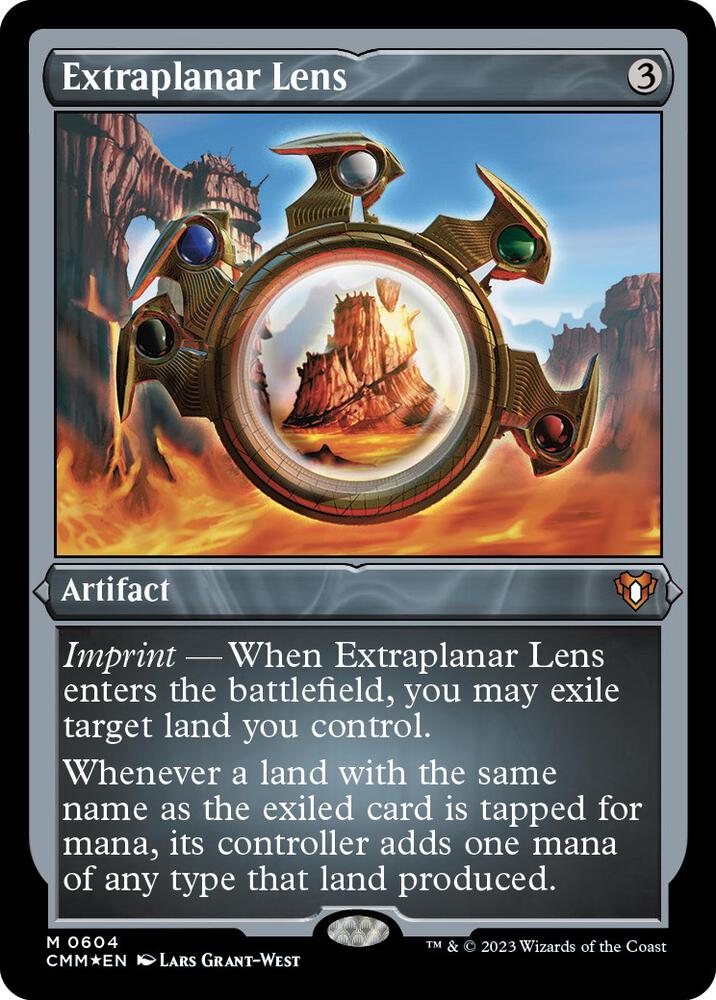 Extraplanar Lens (Foil Etched) - Commander Masters (CMM) NM *FOIL*