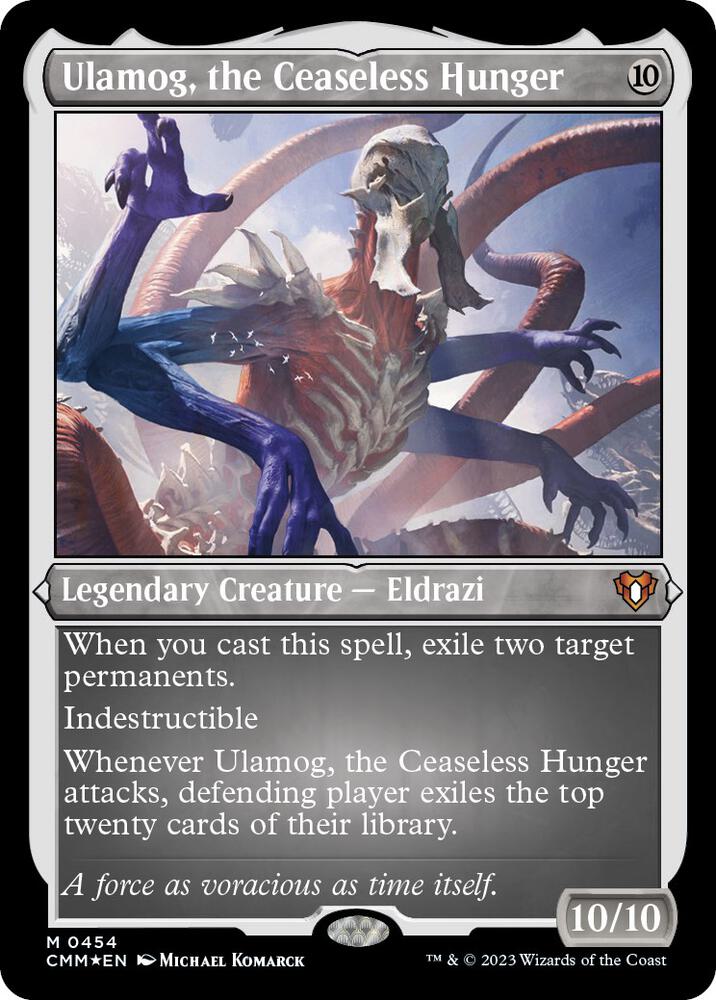 Ulamog, the Ceaseless Hunger (Foil Etched) - Commander Masters (CMM) NM