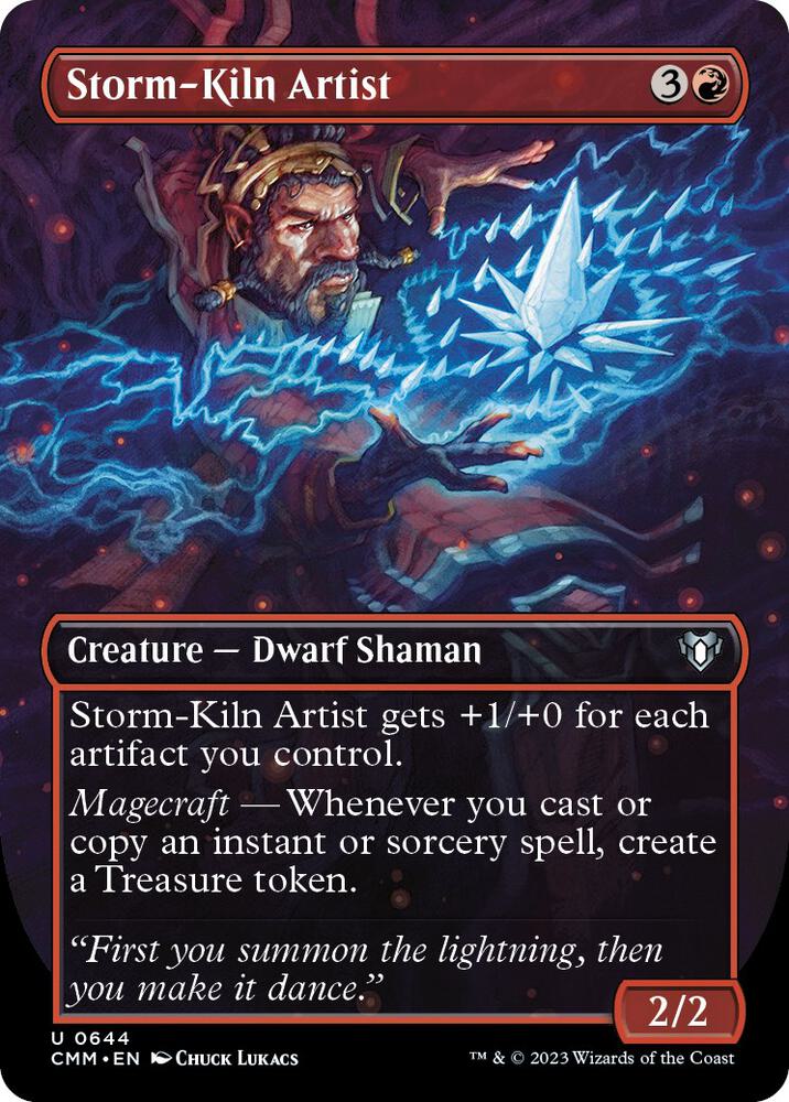 Storm-Kiln Artist (Borderless) - Commander Masters (CMM) NM