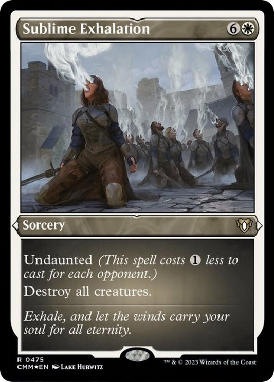 Sublime Exhalation (Foil Etched) - Commander Masters (CMM) NM *FOIL*