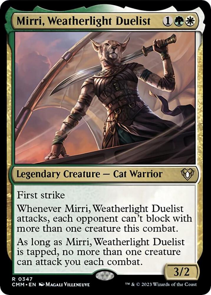 Mirri, Weatherlight Duelist - Commander Masters (CMM) NM *FOIL*