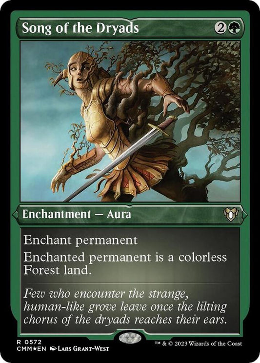 Song of the Dryads (Foil Etched) - Commander Masters (CMM) NM *FOIL*