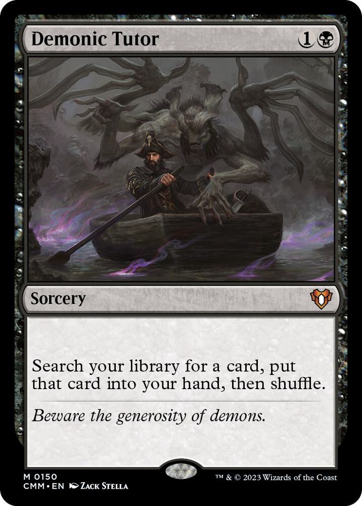 Demonic Tutor - Commander Masters (CMM) NM *FOIL*
