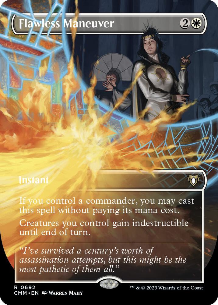 Flawless Maneuver (Borderless) - Commander Masters (CMM) NM