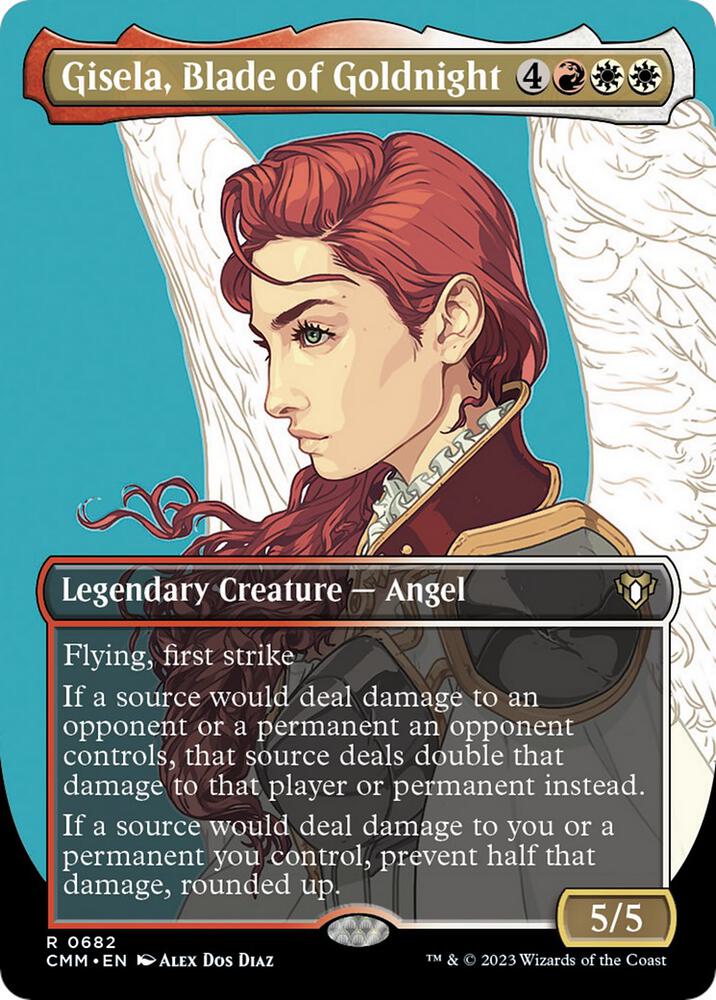 Gisela, Blade of Goldnight (Borderless) - Commander Masters (CMM) NM *FOIL*