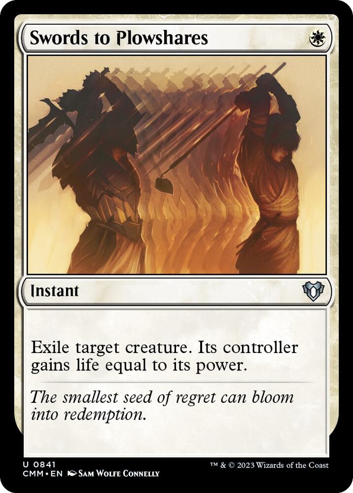 Swords to Plowshares - Commander Masters (CMM) NM