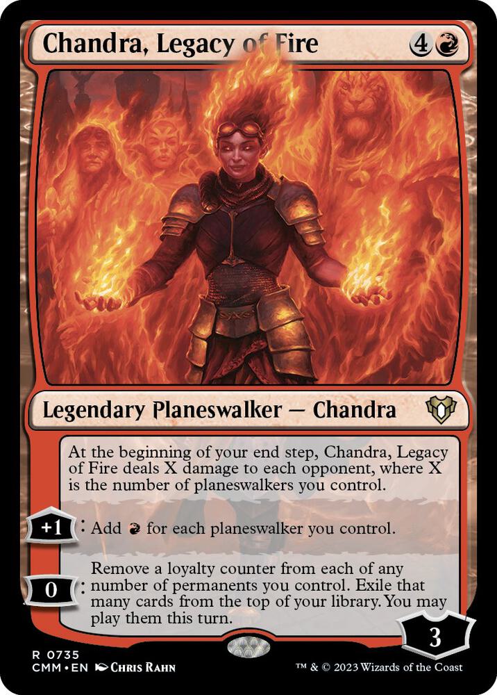 Chandra, Legacy of Fire - Commander Masters (CMM) NM