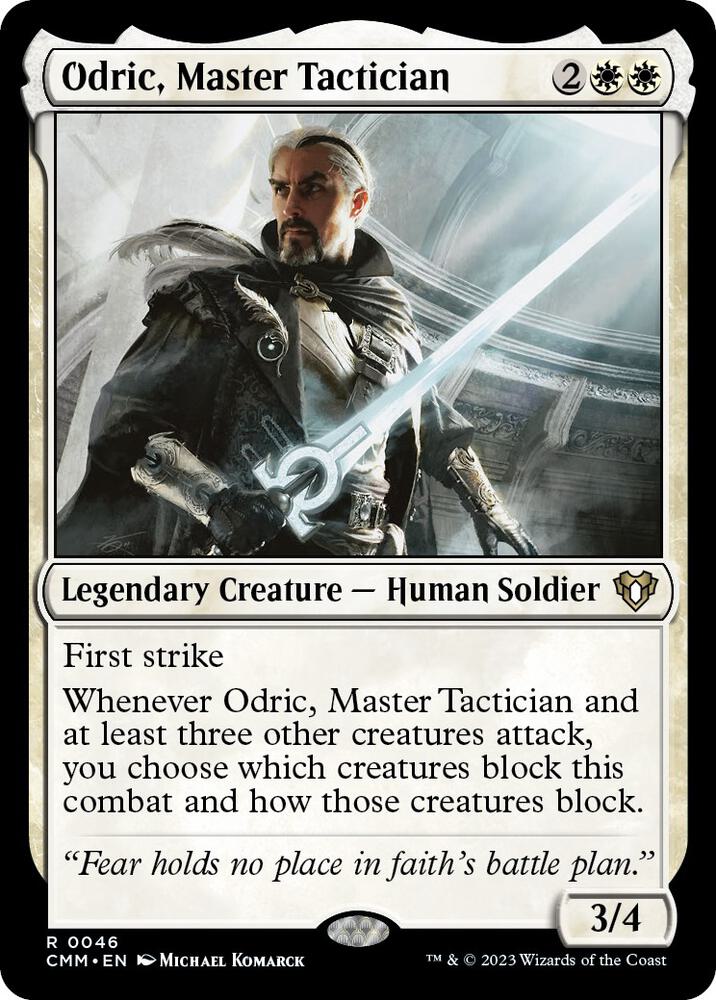 Odric, Master Tactician - Commander Masters (CMM) NM *FOIL*