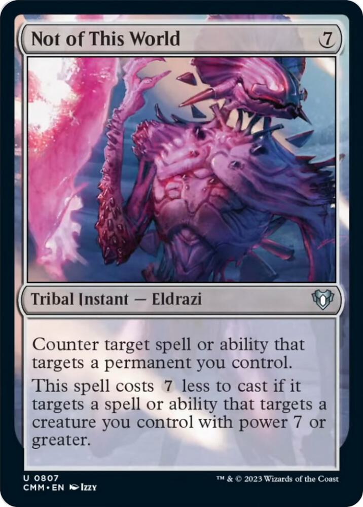 Not of This World - Commander Masters (CMM) NM