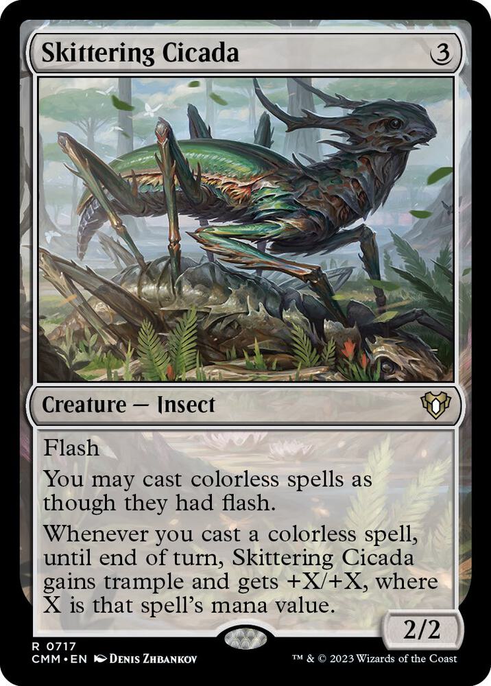Skittering Cicada - Commander Masters (CMM) NM