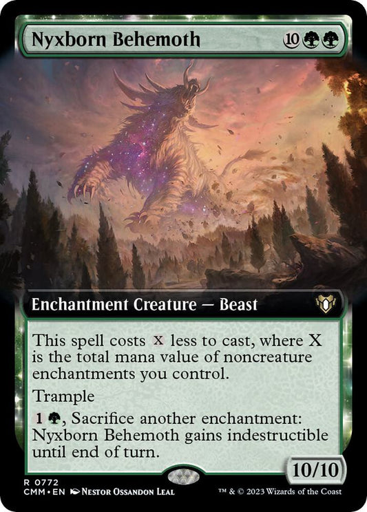 Nyxborn Behemoth (Extended Art) - Commander Masters (CMM) NM