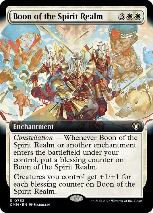 Boon of the Spirit Realm (Extended Art) - Commander Masters (CMM) NM